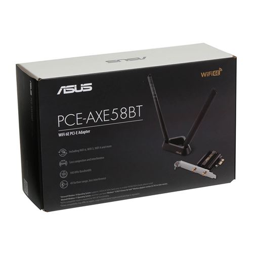 ASUS Carte Wifi PCE AX58BT WIFI 6 double bande pas cher 