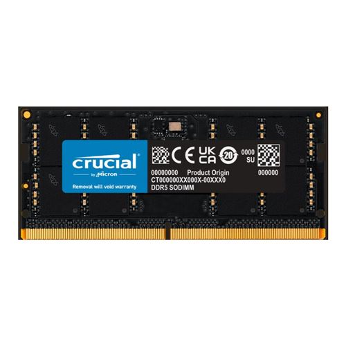 Crucial 32GB DDR5-4800 PC5-38400 CL40 SO-DIMM Memory Kit