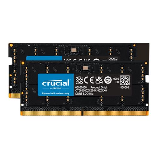 Miniature kabine Sommetider Crucial 64GB 2 x 32GB DDR5-4800 PC5-38400 CL40 Dual Channel Laptop Memory  Kit CT2K32G48C40S5 - Micro Center