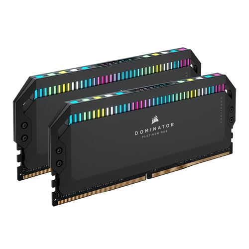 Corsair Dominator Platinum RGB 64GB (2 x 32GB) DDR5-5200 PC5-41600 CL40 Channel Desktop Memory CMT64GX5M2B5200 - - Micro Center