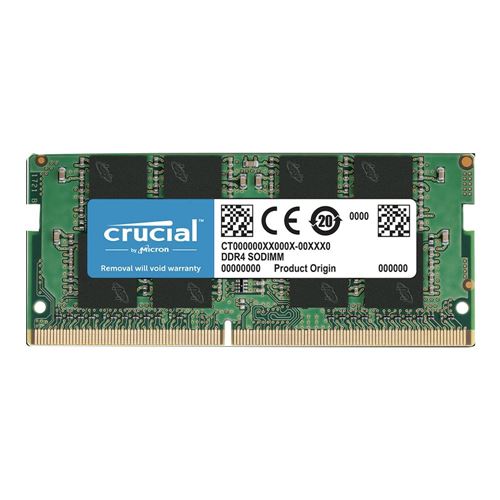 Crucial 32GB DDR4-3200 PC4-25600 CL22 Single Channel Memory Module 
