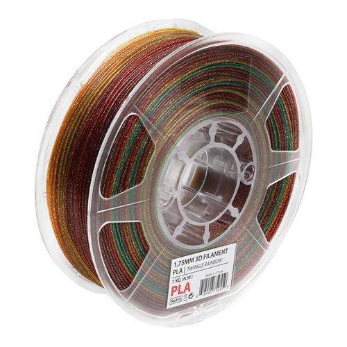 1.75mm Silk Fast Color Change Rainbow PLA, 3 Different Multi Color PLA  Filament Bundle, Rainbow Orange-Red, Blue-Purple, Yellow-Green, 0.5kg 3  Spools