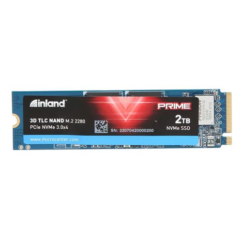  INLAND Prime 2TB NVMe M.2 PCIe Gen3x4 2280 Internal Solid State  Drive TLC 3D NAND SSD - Up to 3300 MB/s, 3D NAND, Storage and Memory for  Laptop & PC Desktop 