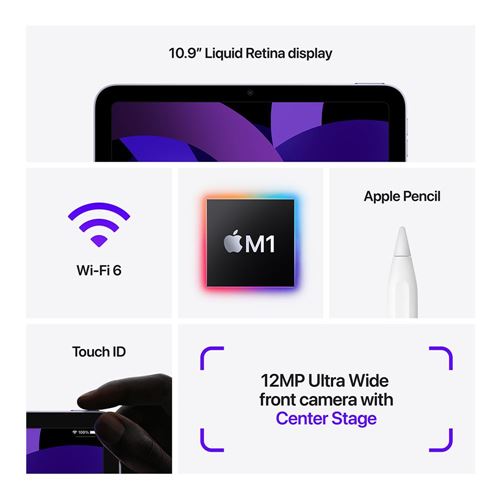 Apple iPad Mini Wi-Fi + Cellular 64gb - Purple (6th Gen)
