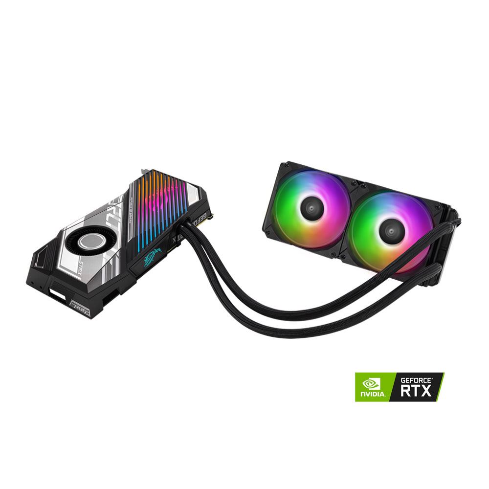 ASUS NVIDIA GeForce RTX 3090 Ti ROG Strix LC Overclocked Liquid Cooled