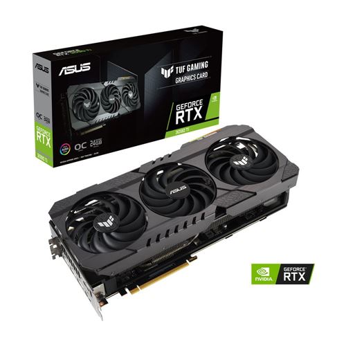 ASUS NVIDIA GeForce RTX 3090 Ti TUF Gaming Overclocked 24GB GDDR6X PCIe 4.0 Graphics Card - Micro Center