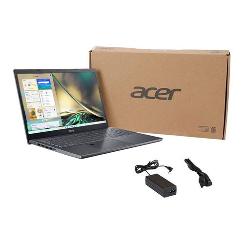 ACER Aspire 5 (A515-57-53QH) mit Tastaturbeleuchtung, Notebook, mit 15,6  Zoll Display, Intel® Core™ i5 Prozessor, 16 GB RAM, 512 GB SSD, Intel®, UHD  Graphics, Steel Gray Windows 11 Home (64 Bit) Notebook