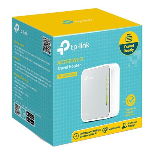 TP-LINK Travel Router - AC750 WiFi Dual-Band Gigabit Wireless Router