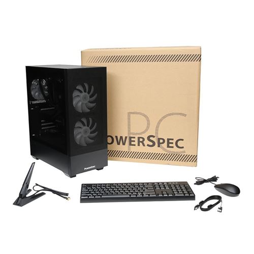 PowerSpec G903 Gaming PC; AMD Ryzen 9 5900X 3.7GHz Processor; NVIDIA GeForce RTX 8GB GDDR6X; DDR4-3200 RAM; 2TB - Micro Center