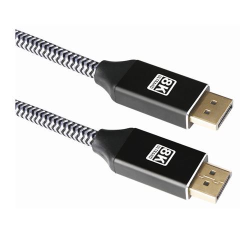 Inland DisplayPort 1.4 Male to DisplayPort 1.4 Male 8K Cable 3 ft. - Black  - Micro Center