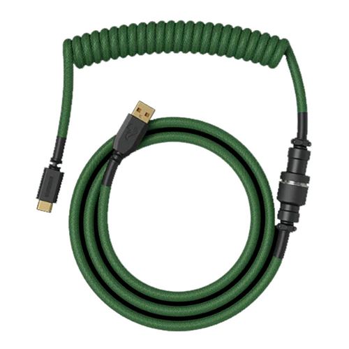 Glorious Coiled USB Type-C Cable - Forest Green - Micro Center