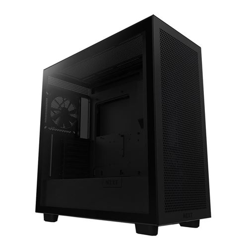 NZXT H7 Flow Tempered Glass Mid-Tower ATX Computer Case - Black 