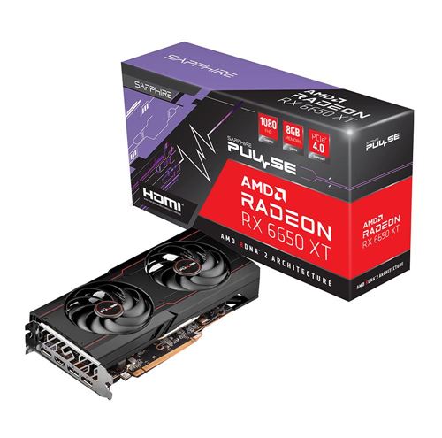 Sapphire Technology AMD Radeon RX 6650 XT Pulse Dual Fan 8GB GDDR6 PCIe 4.0  Graphics Card - Micro Center