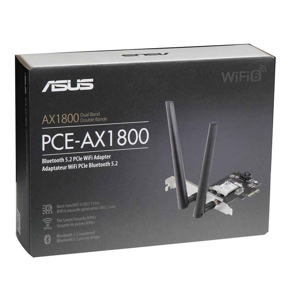 Asus Ax1800 Pcie Wifi Adapter Pce Ax1800 Wifi 6 Bluetooth 5 2 Micro Center