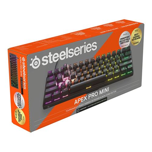 SteelSeries Apex 9 Mini 60% Wired Hotswappable RGB Backlit Mechanical  Keyboard - Optipoint Switches - Micro Center