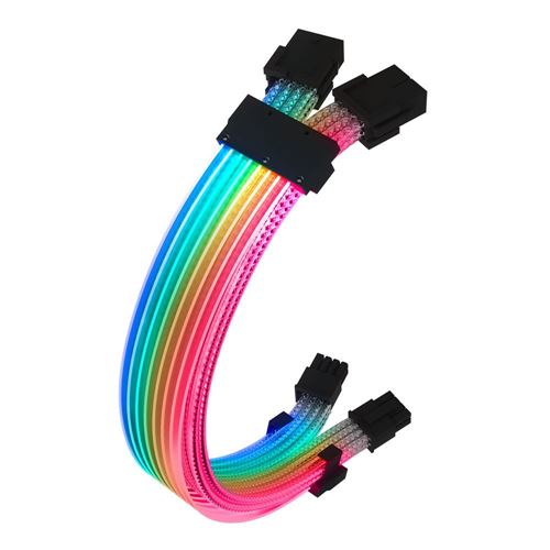 RGB Extension Cable Kit to 2 X 8-Pin GPU Addressable for Computer