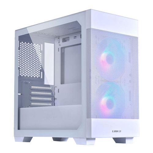 ASUS Prime AP201 microATX Mini Tower Computer Case - White - Micro Center