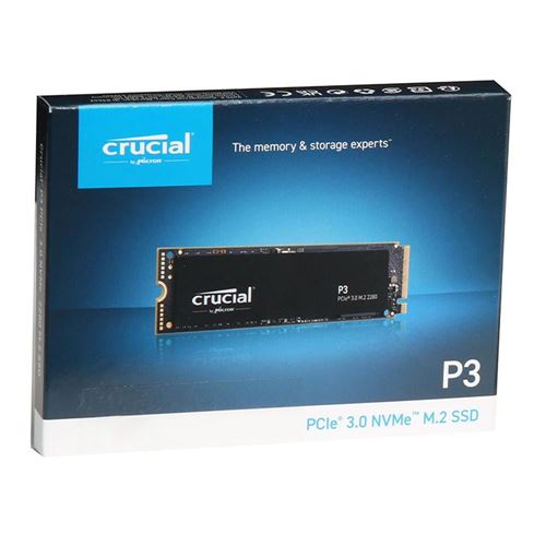 Disque dur SSD CRUCIAL P3 4 To 3D NAND NVMe PCIe M.2 - Zoma