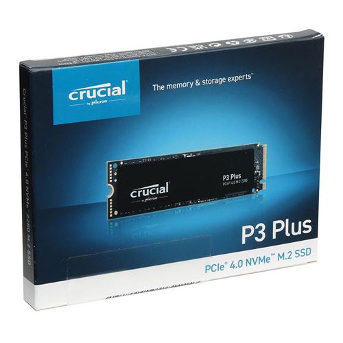 SSD NVMe PCIe M.2 Crucial P3 Plus - 4 To, 3D NAND (édition Acronis