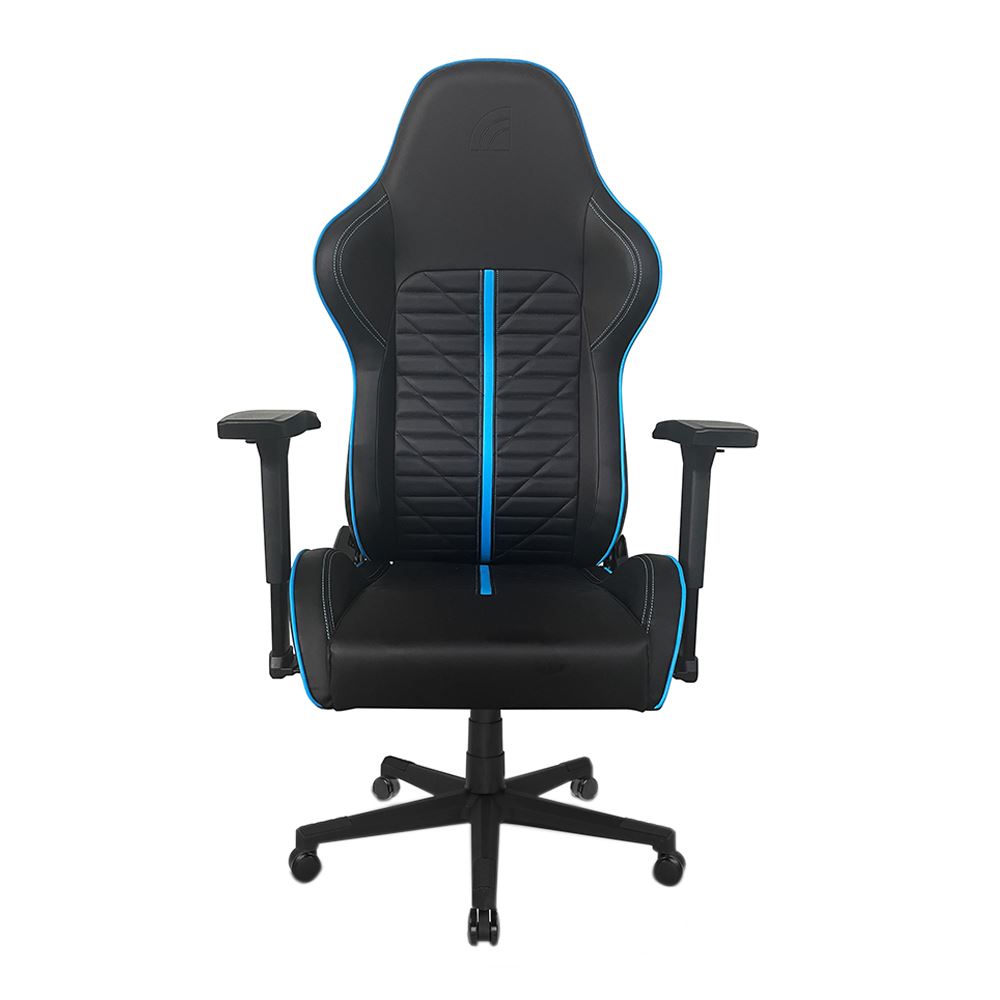 Inland MACH 2 Gaming Chair Black/Blue Micro Center