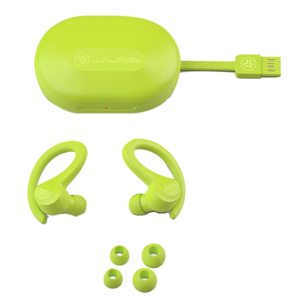 JLab Go Air Sport True Wireless Bluetooth Workout Earbuds - Neon Yellow ...