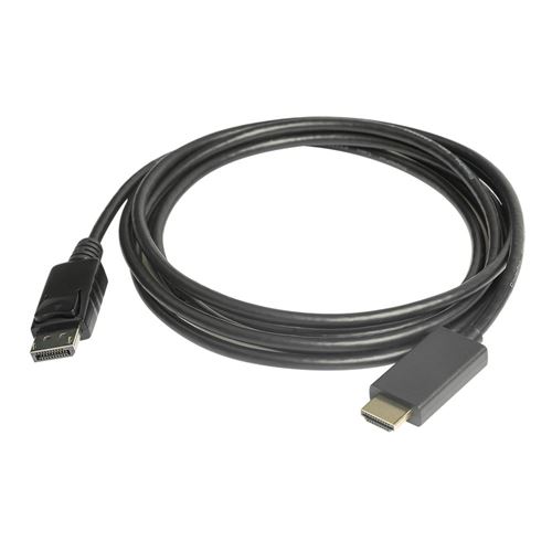 Inland DisplayPort Male to HDMI Male Cable 6 ft. - Black - Micro Center