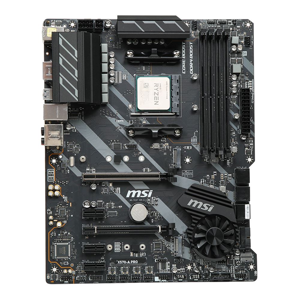 AMD Ryzen 7 5700X OEM (Heatsink Not Included), MSI X570A Pro AM4 ATX