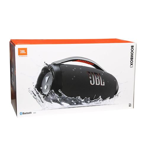 JBL Boombox 3 Waterproof Bluetooth Speaker - Black - Micro Center