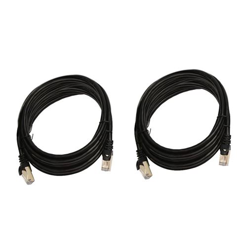 Micro Connectors 50-ft Cat 8 Black Ethernet Cable in the Ethernet