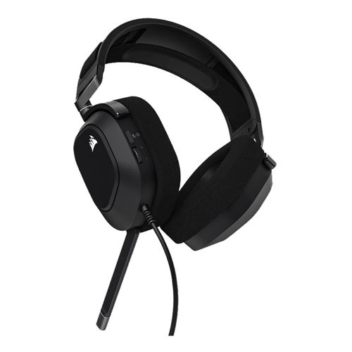 Corsair HS65 Dolby 7.1 Surround Sound Wired Gaming Headset (Black, open  box) 840006643791 