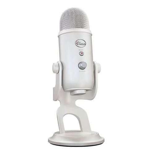 Blue Yeti USB Condenser Microphone - White; For Recording and Streaming;  Blue VO!CE effects; 4 Pickup Patterns - Micro Center