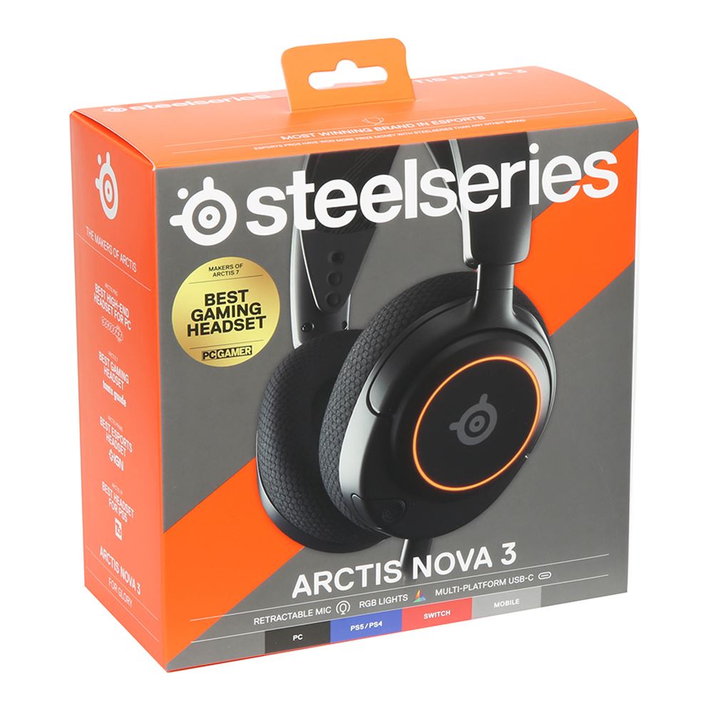 SteelSeries Arctis Nova 3 Multi-System Gaming Headset; Hi-Fi Drivers ...