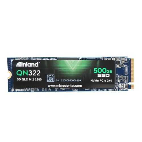 praktiseret Uhøfligt Forventer Inland QN322 500GB SSD NVMe PCIe Gen 3.0 x4 M.2 2280 3D NAND QLC Internal  Solid State Drive - Micro Center