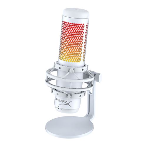 HyperX QuadCast S – RGB USB Condenser Microphone - White; Anti