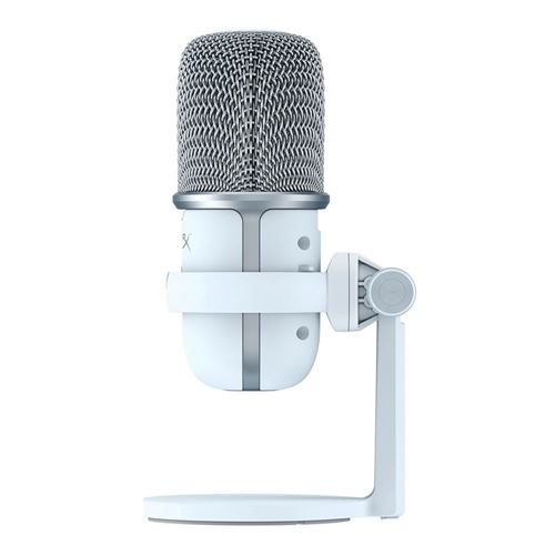 HyperX SoloCast – USB Condenser Gaming Microphone - White; Tap-to
