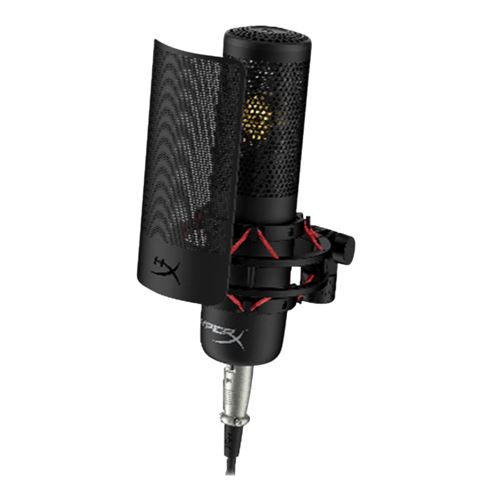 HyperX QuadCast S – RGB USB Condenser Microphone - Black; Anti-Vibration  Shock Mount; 4 Polar Patterns; Pop Filter; Gain - Micro Center