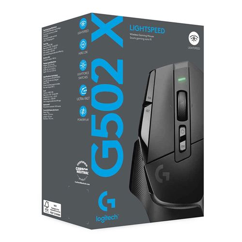Logitech G G502 X LIGHTSPEED Wireless Gaming Mouse - Black - Micro 