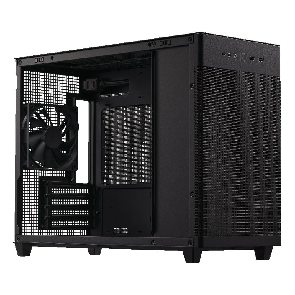 ASUS Prime AP201 microATX Mini Tower Computer Case Black Micro Center