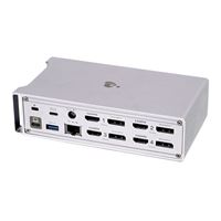 dreamGEAR QUAD DOCK PRO? ホワイト IOGear Dock Pro Universal 4K Quad Docking Station - Micro Center