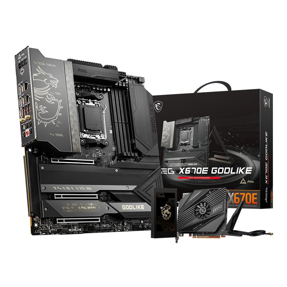 MSI X670E MEG GODLIKE AMD AM5 eATX Motherboard Micro Center