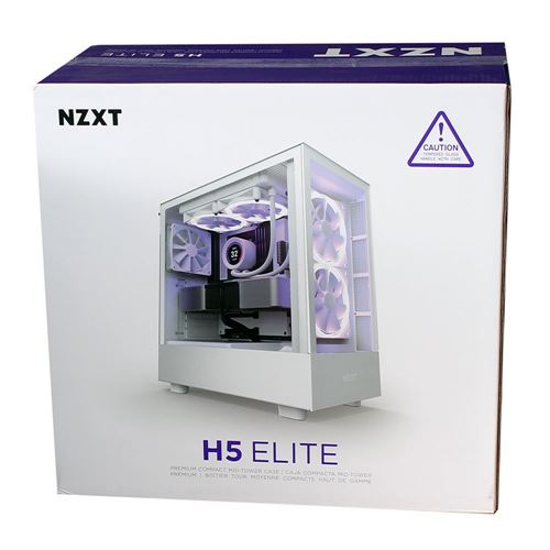 NZXT H6 Flow Tempered Glass ATX Mid-Tower Computer Case - White - Micro  Center