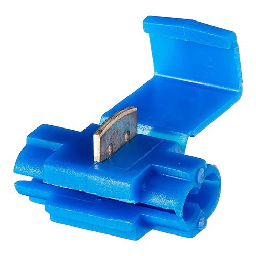 The Best Connection 1814 AWG Blue Quick Splice Connector w/ Stop 6