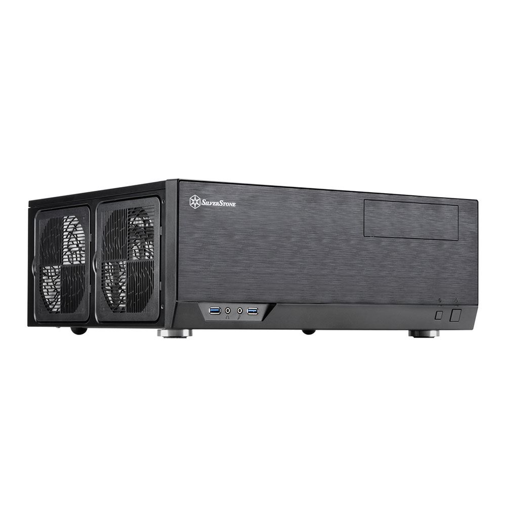 SilverStone GD09 Home Theater PC ATX Mini-Tower Computer Case - Black ...