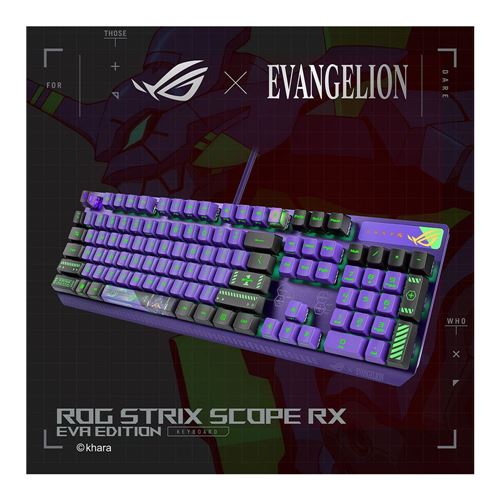 ASUS ROG Strix Scope RX Backlit Mechanical Keyboard (ROG RX Red Switches,  EVA Theme)