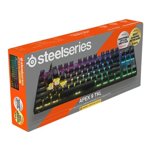 SteelSeries Apex 9 TKL 80% Wired Hotswappable RGB Backlit 
