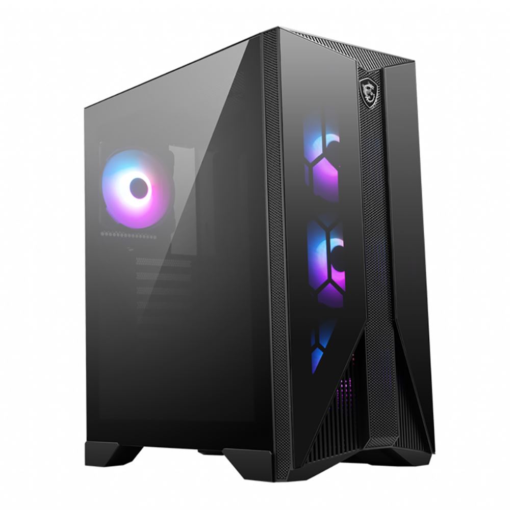 MSI MPG GUNGNIR 120R Tempered Glass ATX Mid-Tower Computer Case - Black ...