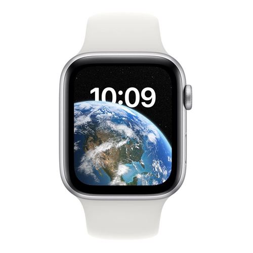 Apple Watch SE GPS 44mm Aluminum Case with Sport Band - Silver 