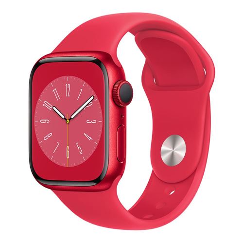 Apple Watch Series 8 GPS 41mm Aluminum Case with Sport Band - Red