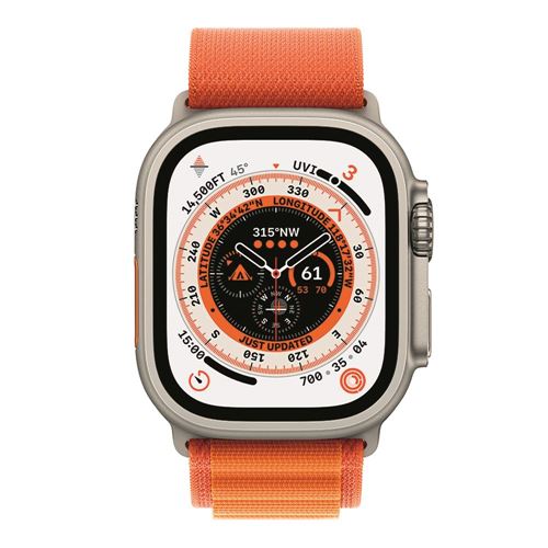 Apple Watch Ultra GPS Cellular 49mm Titanium Case (Large) - Orange