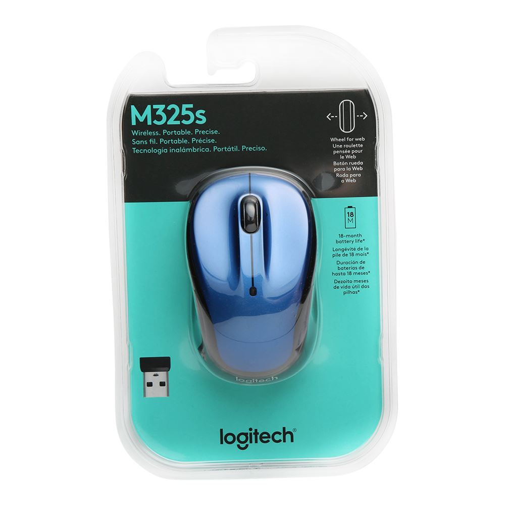 Logitech M325s Wireless Mouse Blue Micro Center 5933